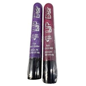 2 x HARD CANDY LIP DEF Lip Lacquer Lip Gloss PLUM SHOW 589 & 593 Midnight Stroll